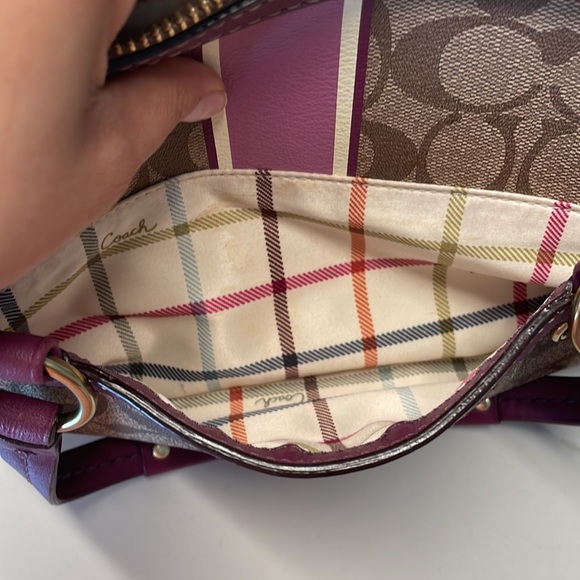 Coach est. 1941 purple with signature canvas - Picture 10 of 11